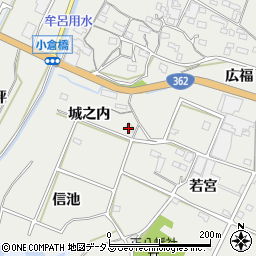 愛知県豊橋市石巻本町城之内周辺の地図