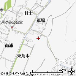愛知県豊橋市嵩山町（東荒木）周辺の地図