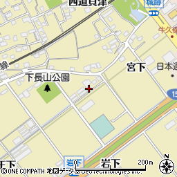 愛知県豊川市下長山町岩下29-1周辺の地図