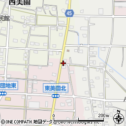 静岡県浜松市浜名区東美薗1617周辺の地図