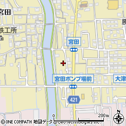 兵庫県姫路市勝原区宮田11周辺の地図