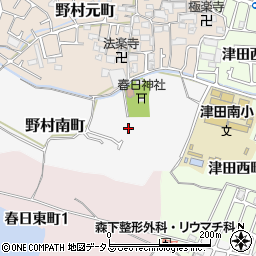 〒573-0133 大阪府枚方市野村南町の地図