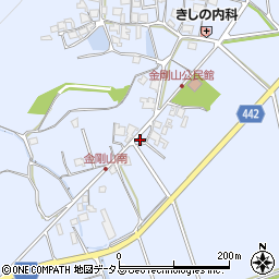 兵庫県たつの市揖保川町金剛山402-1周辺の地図