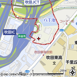 西日本高速道路株式会社関西支社　吹田管理事務所周辺の地図