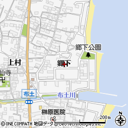 愛知県知多郡美浜町布土郷下周辺の地図