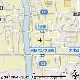 兵庫県姫路市勝原区宮田10周辺の地図