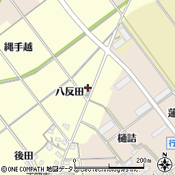 愛知県豊川市正岡町八反田周辺の地図