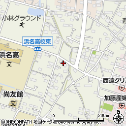 静岡県浜松市浜名区西美薗1990周辺の地図