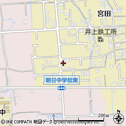 兵庫県姫路市勝原区宮田721周辺の地図