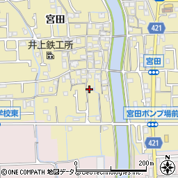 兵庫県姫路市勝原区宮田682周辺の地図