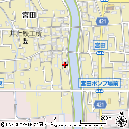 兵庫県姫路市勝原区宮田671周辺の地図