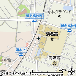 静岡県浜松市浜名区道本355周辺の地図