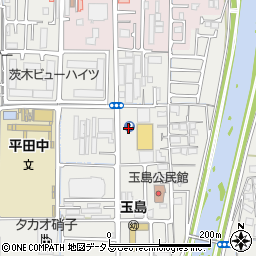 まるとく市場平田店駐車場周辺の地図