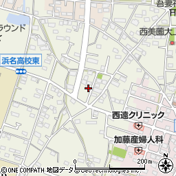 静岡県浜松市浜名区西美薗2025周辺の地図