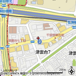 阪急バス株式会社　千里営業所周辺の地図
