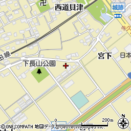 愛知県豊川市下長山町岩下29周辺の地図