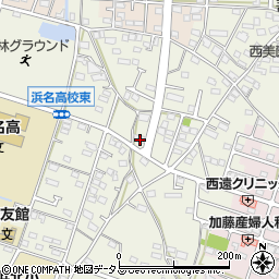 静岡県浜松市浜名区西美薗2022周辺の地図