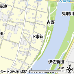 愛知県西尾市一色町大塚（下古新）周辺の地図