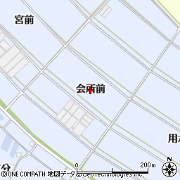 愛知県西尾市一色町小薮（会所前）周辺の地図