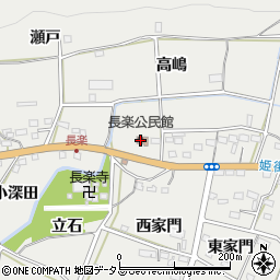 長楽公民館周辺の地図