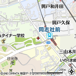 コンセプト同志社駅前パーキング周辺の地図