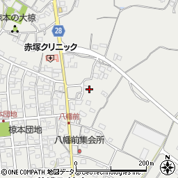 三重県津市芸濃町椋本1614周辺の地図