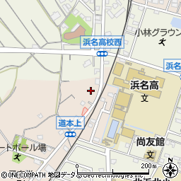 静岡県浜松市浜名区道本290周辺の地図