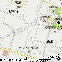 愛知県西尾市吉良町荻原新池8周辺の地図
