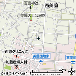 静岡県浜松市浜名区西美薗2182周辺の地図