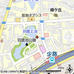 大阪府豊中市少路周辺の地図