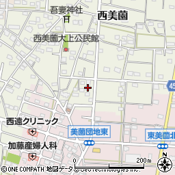 静岡県浜松市浜名区西美薗2181周辺の地図