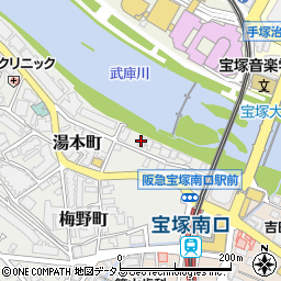 伊丹産業株式会社　宝塚寮周辺の地図