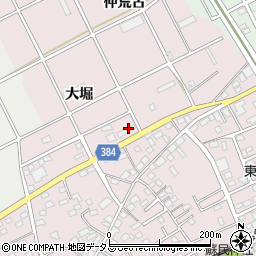 愛知県豊川市篠束町大堀周辺の地図