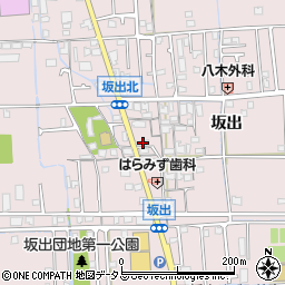 兵庫県姫路市網干区坂出207周辺の地図