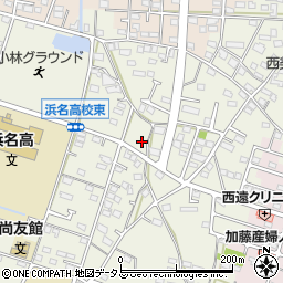 静岡県浜松市浜名区西美薗2021周辺の地図