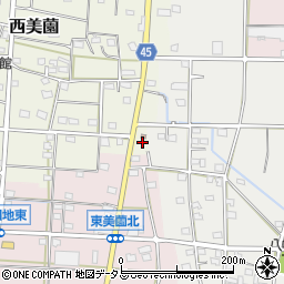 静岡県浜松市浜名区西美薗2592周辺の地図