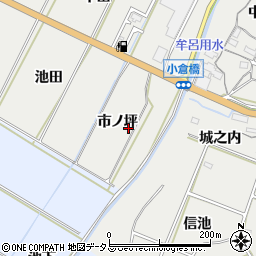 愛知県豊橋市石巻本町市ノ坪周辺の地図