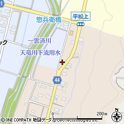 静岡県磐田市平松538-1周辺の地図