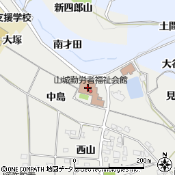 京都府立山城勤労者福祉会館周辺の地図