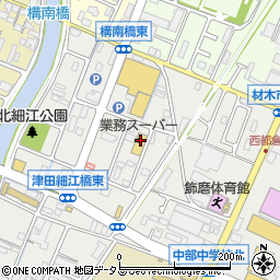 株式会社牛寅食品飾磨店周辺の地図