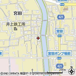 兵庫県姫路市勝原区宮田668周辺の地図