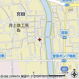 兵庫県姫路市勝原区宮田676周辺の地図