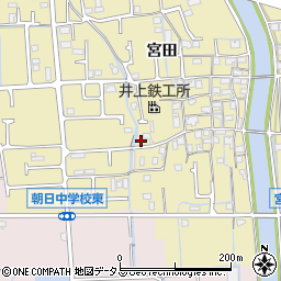 兵庫県姫路市勝原区宮田687周辺の地図