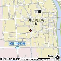 兵庫県姫路市勝原区宮田693周辺の地図