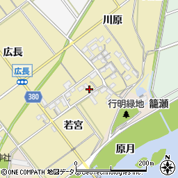 愛知県豊川市柑子町周辺の地図