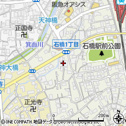 サンディ石橋店周辺の地図