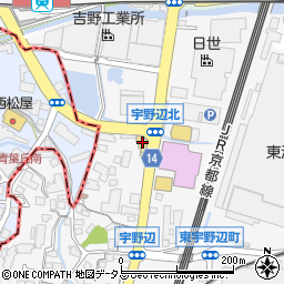 大阪トヨペット　宇野辺店周辺の地図