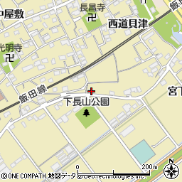 愛知県豊川市下長山町岩下36周辺の地図