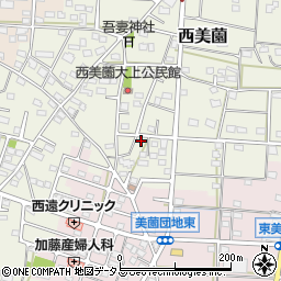 静岡県浜松市浜名区西美薗2185周辺の地図