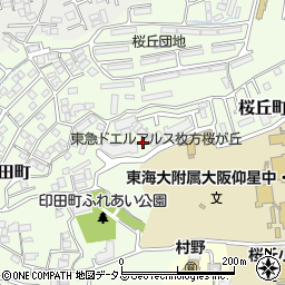 桜丘公園周辺の地図